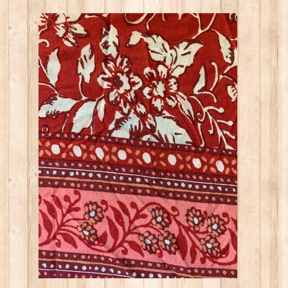 LOFT Red & Pink Floral Design Shift Dress - Picture 4 of 4